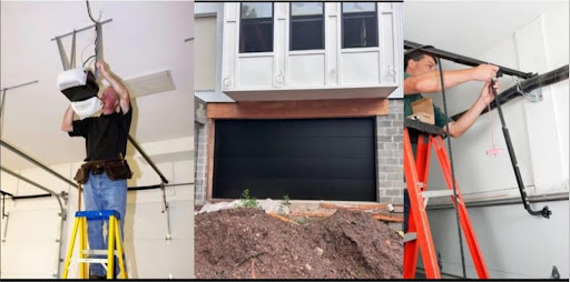 Dallas garage door services - professional installation and repair technicians at work