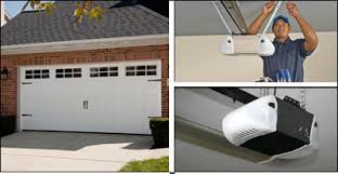 Dallas garage door opener installation and service collage - residential opener systems